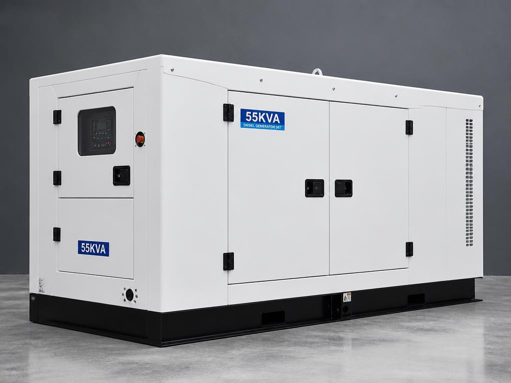ReadyGen 55 kVA white enclosed diesel generator